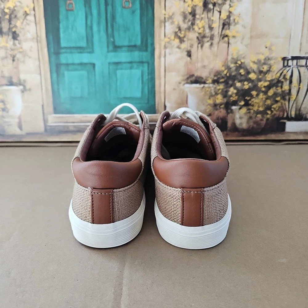 Polo Ralph Lauren Carney Men's Size 10.5D Brown Lace Up Casual Boat Shoe Sneaker